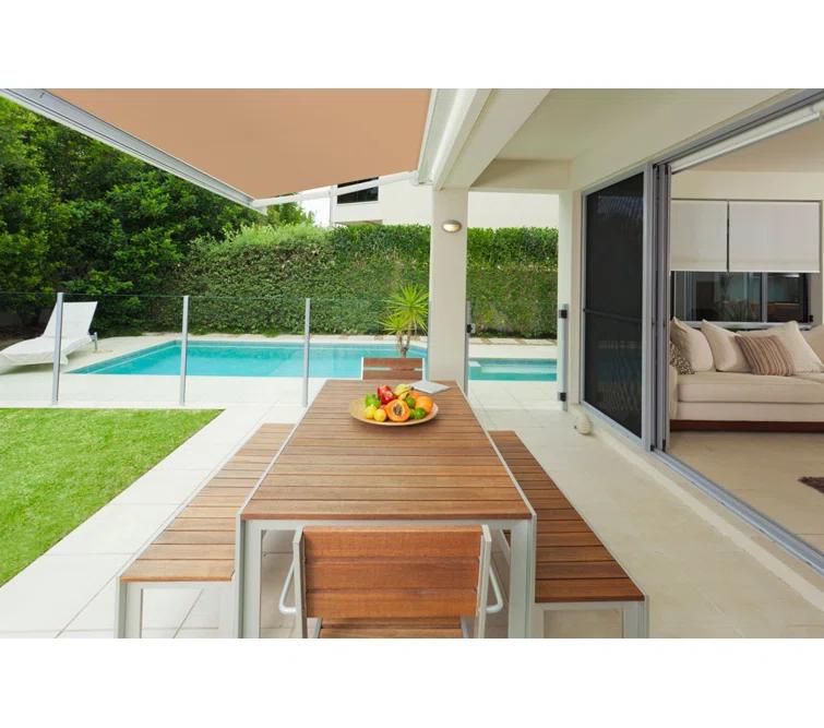 Advaning 10.5'' Fabric, Metal Cover Retractable Patio Awning