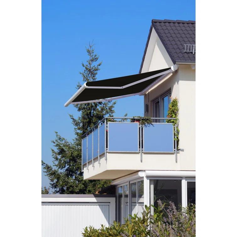 Advaning 10.5'' Fabric, Metal Cover Retractable Patio Awning