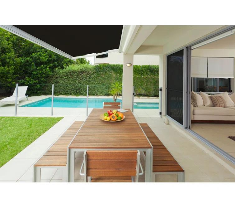 Advaning 10.5'' Fabric, Metal Cover Retractable Patio Awning