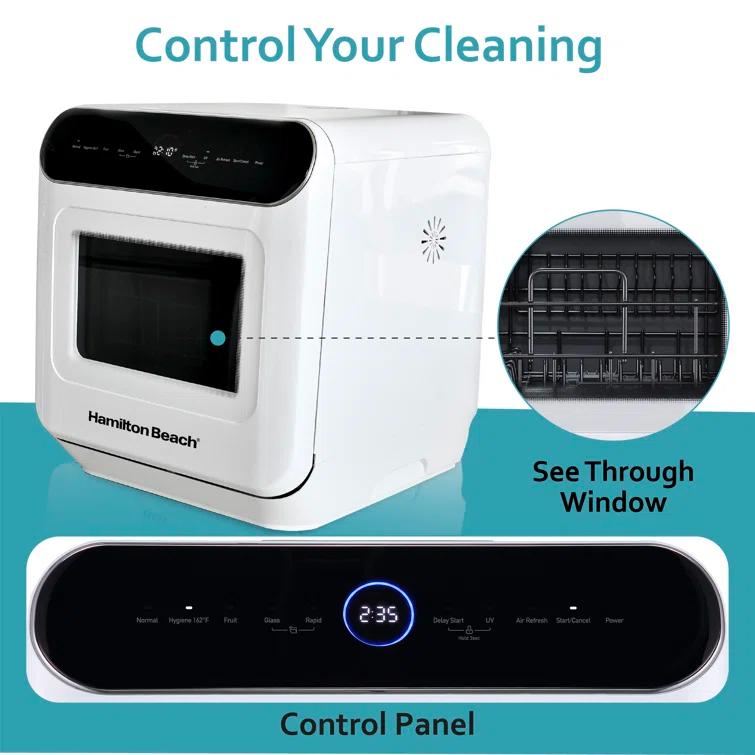 Hamilton Beach Countertop Dishwasher with Viewing Window