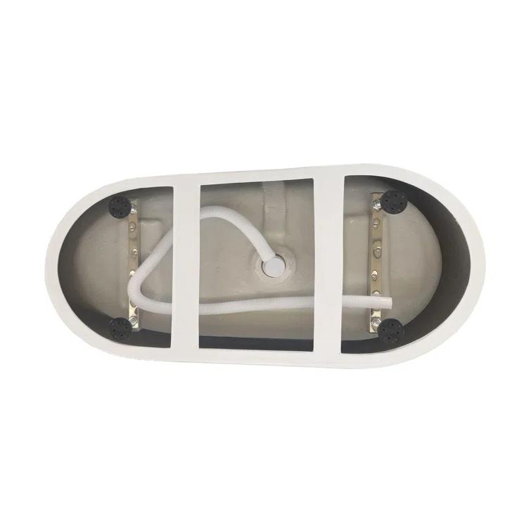 Living District 67 Inch Bathtub in Glossy White with Trim BT30267GW-BGD