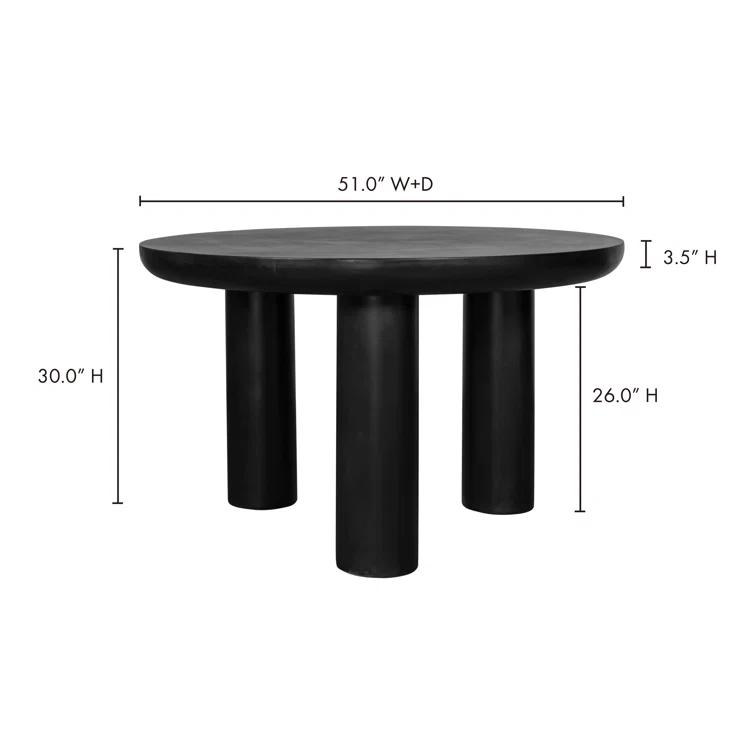 Peagan Indoor / Outdoor Round Dining Table