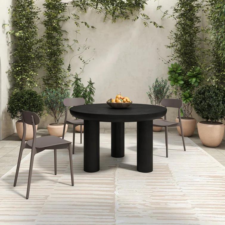 Peagan Indoor / Outdoor Round Dining Table