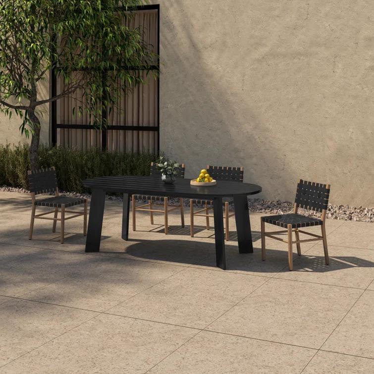 Pernelle 84'' Oval Outdoor Dining Table