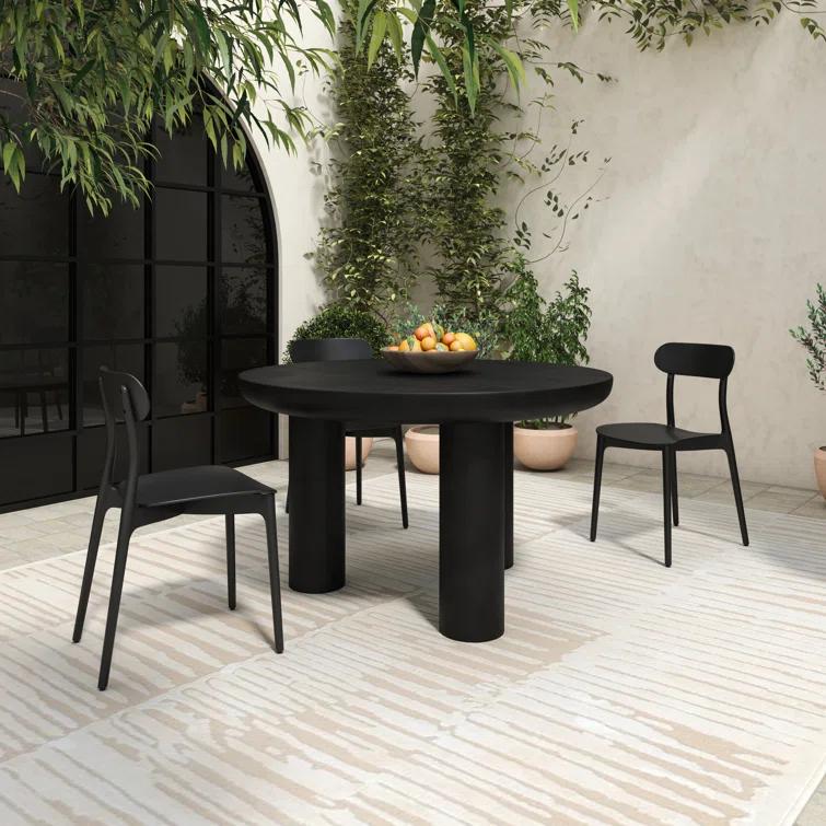 Peagan Indoor / Outdoor Round Dining Table