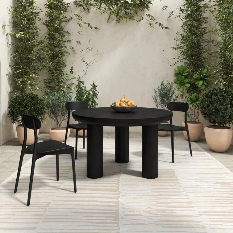 Peagan Indoor / Outdoor Round Dining Table