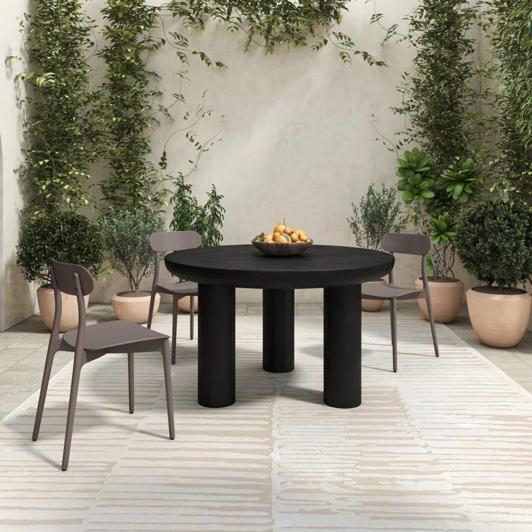 Peagan Indoor / Outdoor Round Dining Table