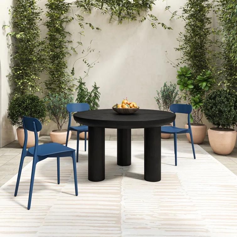 Peagan Indoor / Outdoor Round Dining Table