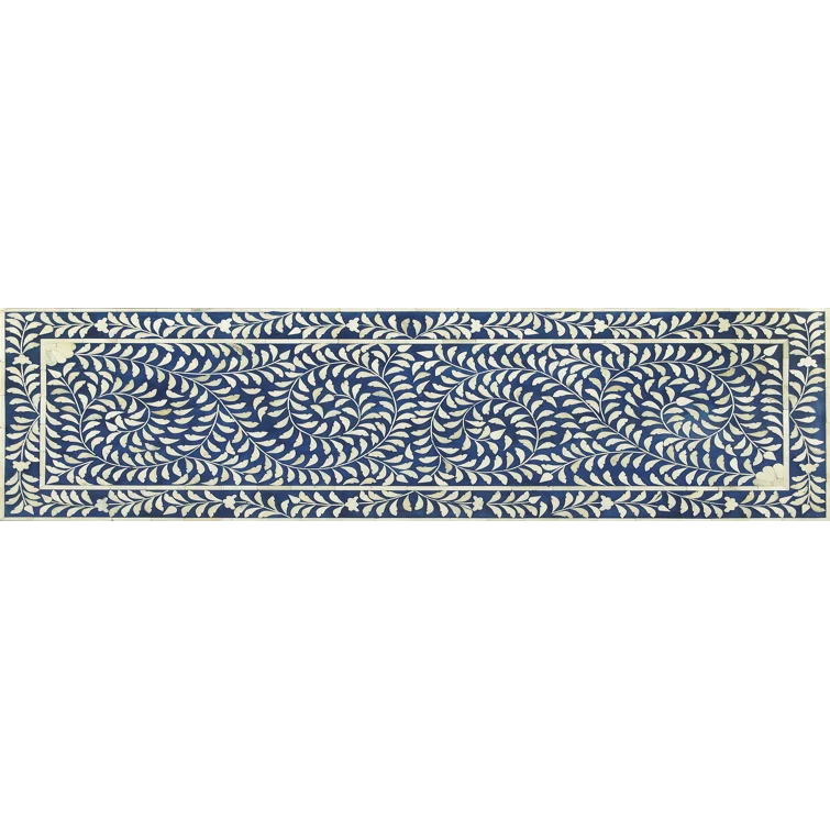 Butler Specialty Bone Inlay Bench In Blue Bone Inlay