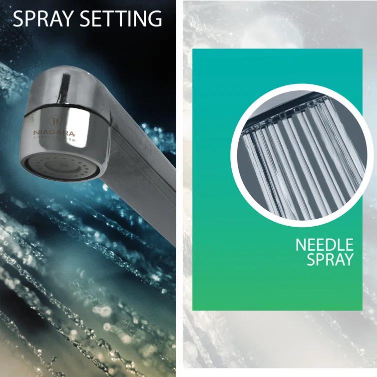 Niagara Conservation N3210N-PC-TU 1-Spray 1 GPM .94-in. Pressure-Compensating Needle-Spray Faucet Aerator Chrome, 6-Pack | Bathroom Sink and Kitchen Sink Aerator for Home Improvement