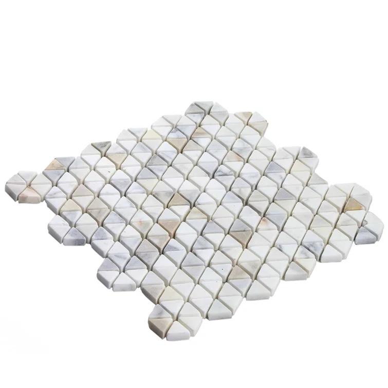 Calacatta Marble Honeycomb Mosaic Wall Tile