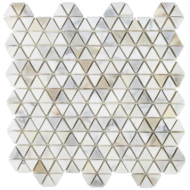 Calacatta Marble Honeycomb Mosaic Wall Tile