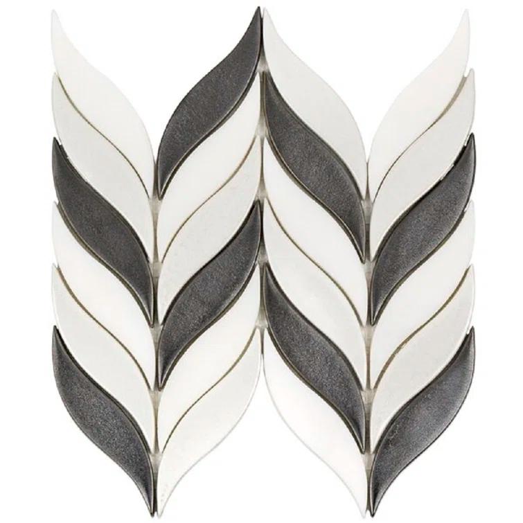 Divine Sprig 2" x 3" Ceramic Mosaic Wall Tile (0.86 Sq. Ft. / Sheet)