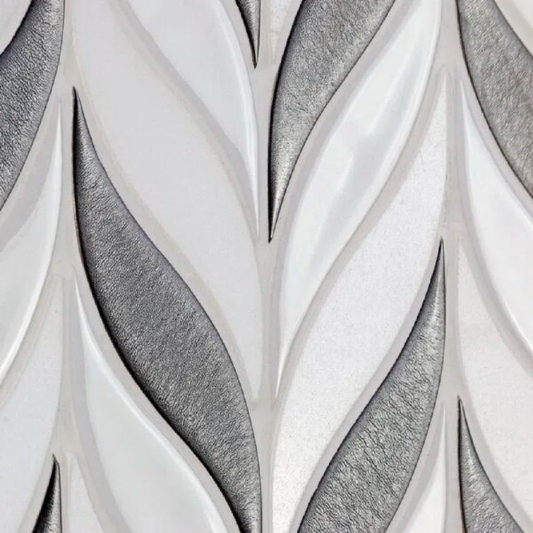 Divine Sprig 2" x 3" Ceramic Mosaic Wall Tile (0.86 Sq. Ft. / Sheet)