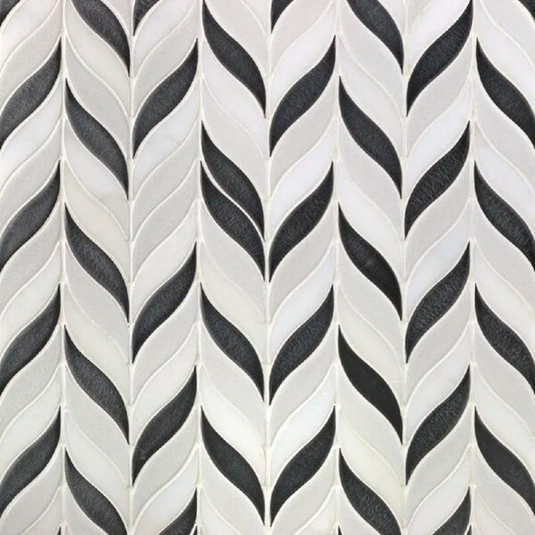Divine Sprig 2" x 3" Ceramic Mosaic Wall Tile (0.86 Sq. Ft. / Sheet)