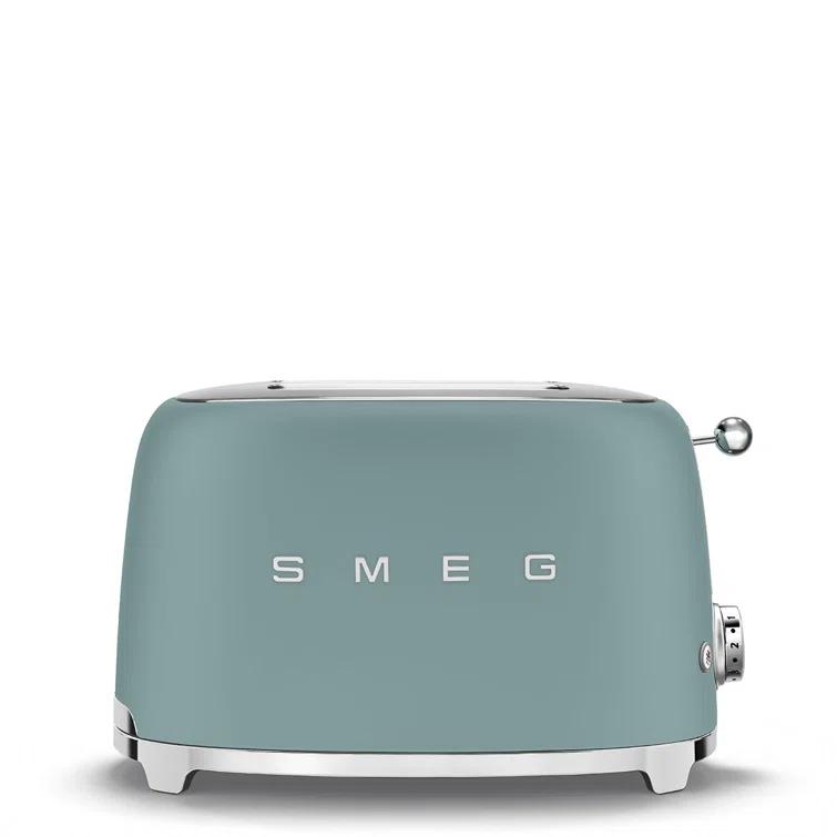 SMEG Matte Jade Green 2-Slice Retro Toaster