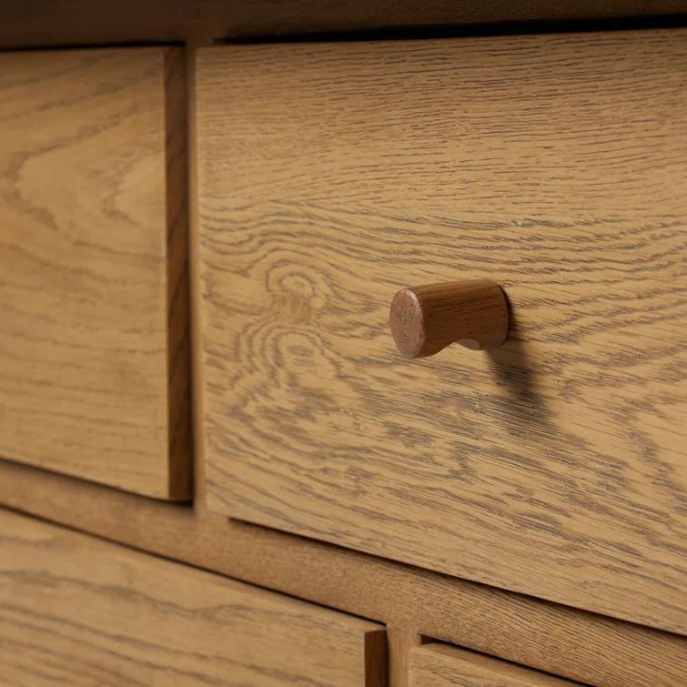 Millbrook 85" Natural Light Oak 10-Drawer Dresser