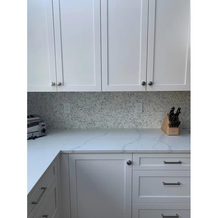 Calacatta Marble Honeycomb Mosaic Wall Tile