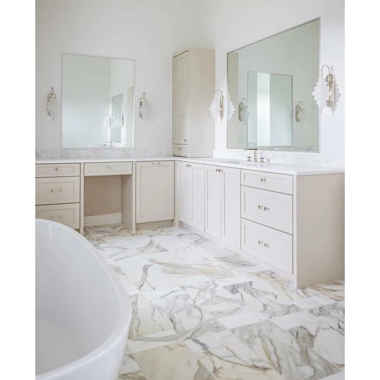 Bond Tile 12" x 24" Polished Marble Look Porcelain Floor and Wall Tile