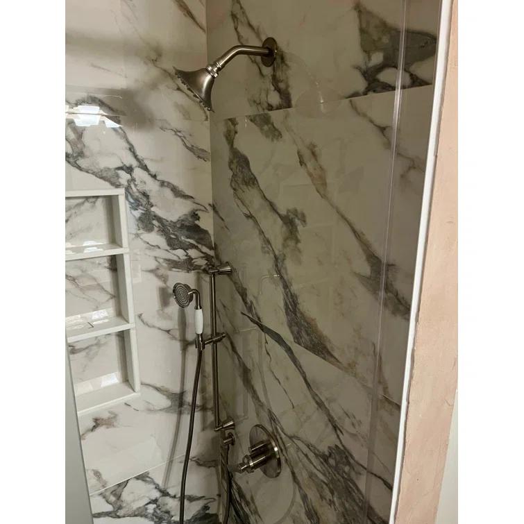 Bond Tile 24" x 47" Polished Marble Look Porcelain Floor and Wall Tile (15.5 Sq. Ft. / Case)