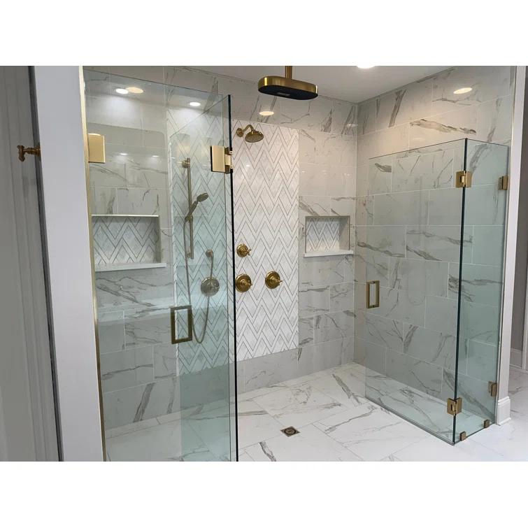 Bond Tile Saroshi 11.81 in. x 23.62 in. Matte Marble Look Porcelain Floor and Wall Tile (9.68 Sq. Ft. / Case)