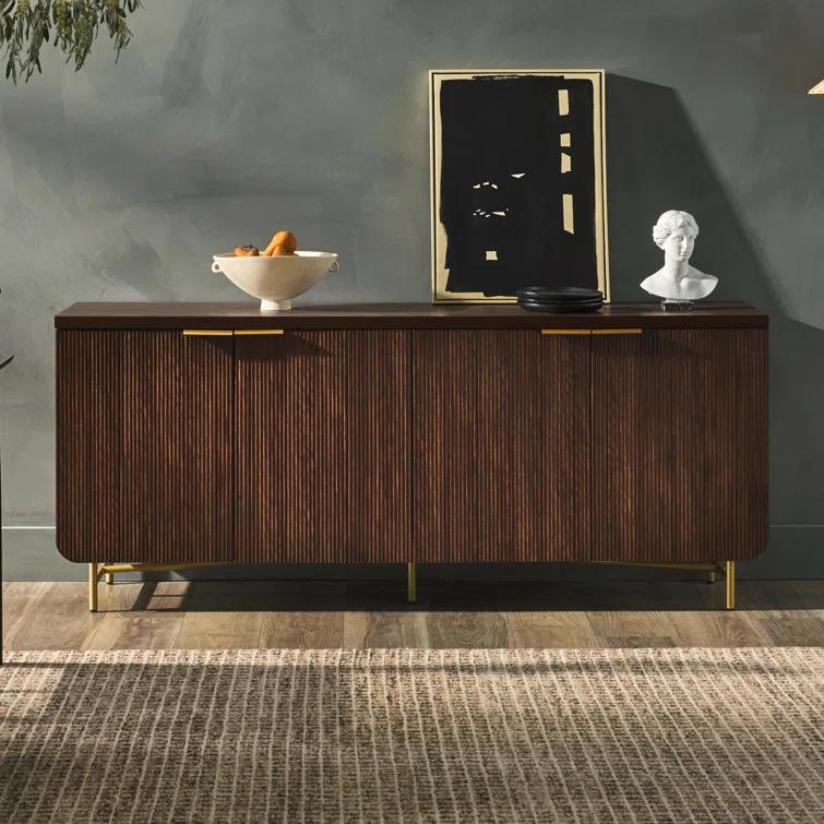Willa Arlo™ Interiors Ludlow Reeded 4-Door Sideboard