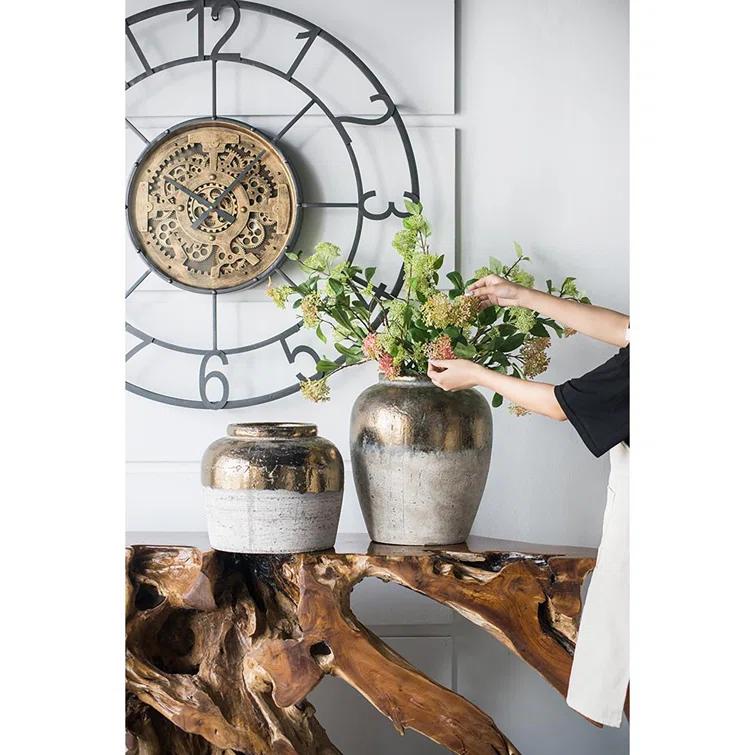 Libra 15.8'' Handmade Terracotta Table Vase