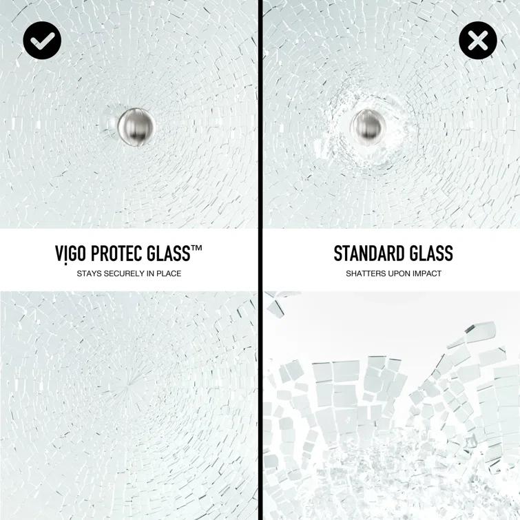 Elan 56-60" W x 66" H Sliding Frameless Tub Door with 3/8" Laminated Glass