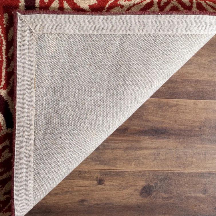 French Martha Stewart Hand Tufted Wool Floral Rug