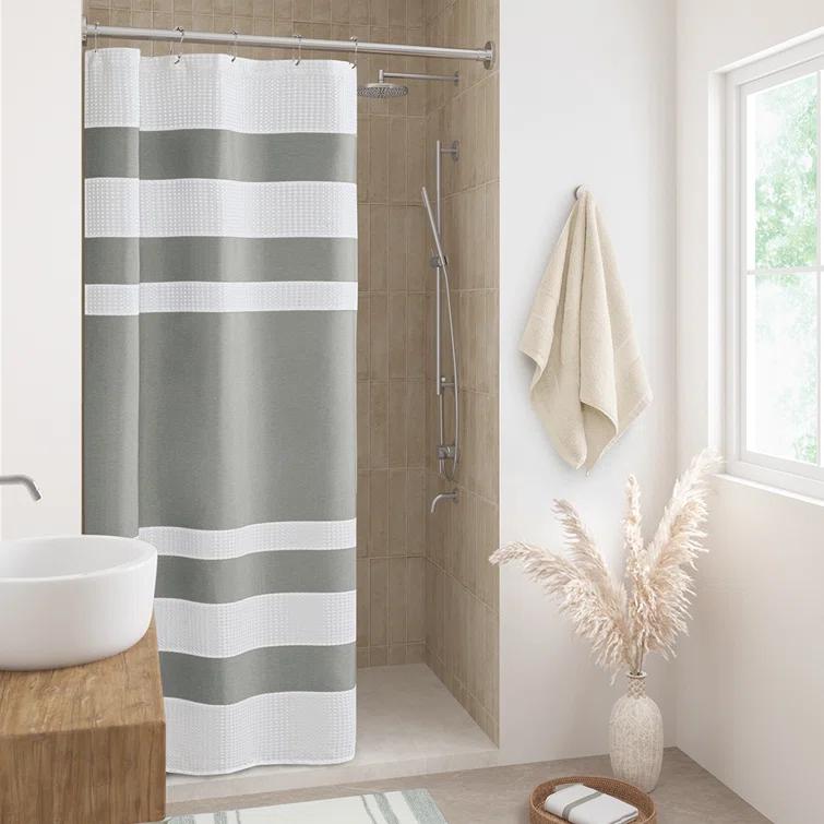 Striped Single Shower Curtain