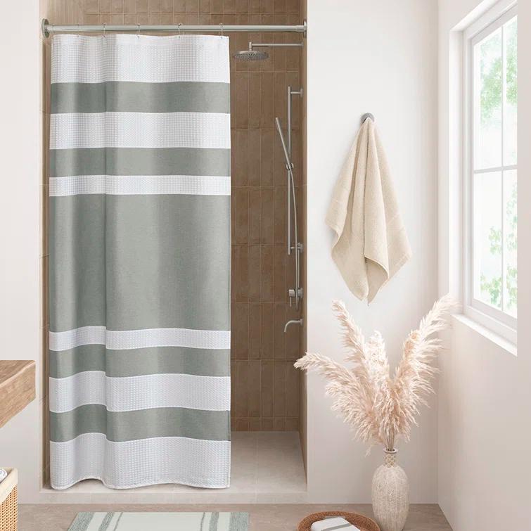 Striped Single Shower Curtain