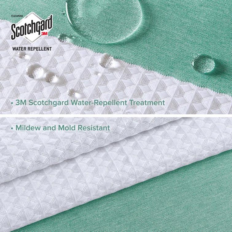 Spa Waffle Shower Curtain with 3M Treatment