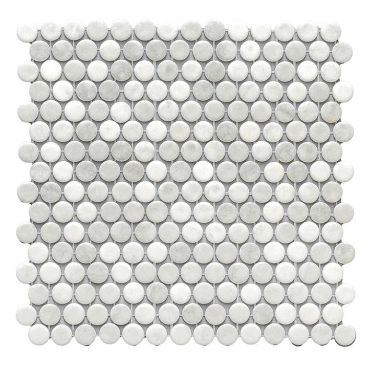 Eterna Penny 12"x12" Recycled Glass Mosaic Tile
