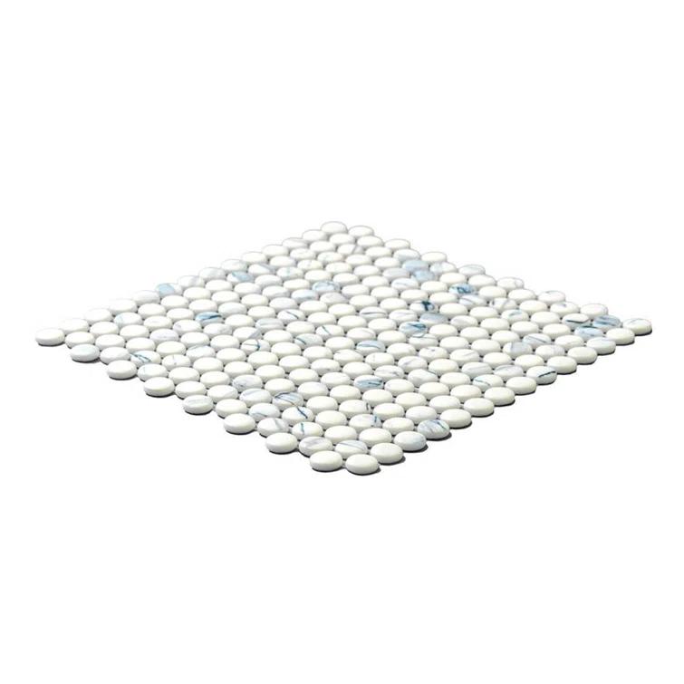 Eterna Penny 12"x12" Recycled Glass Mosaic Tile