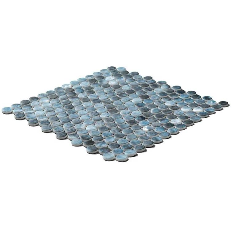 Eterna Penny 12"x12" Recycled Glass Mosaic Tile
