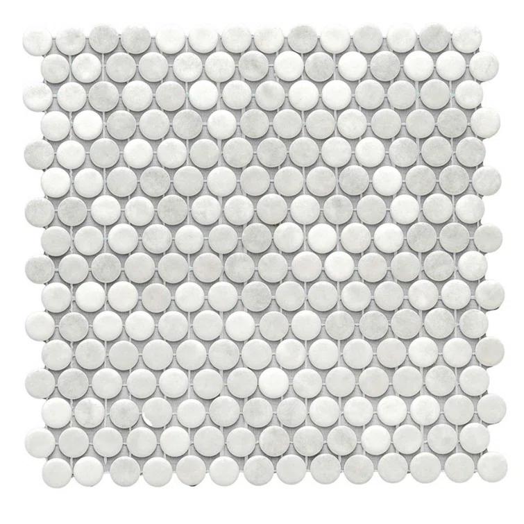 Eterna Penny 12"x12" Recycled Glass Mosaic Tile