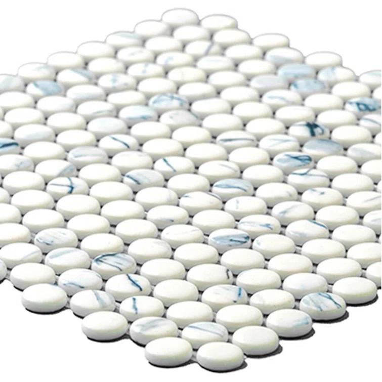 Eterna Penny 12"x12" Recycled Glass Mosaic Tile