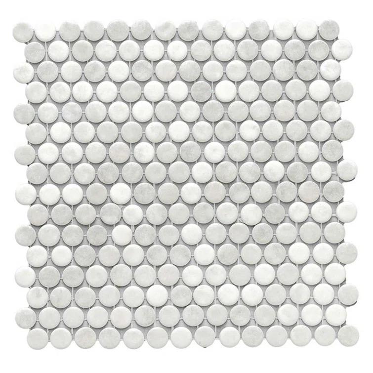 Eterna Penny 12"x12" Recycled Glass Mosaic Tile