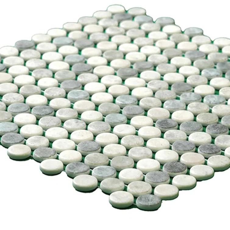 Eterna Penny 12"x12" Recycled Glass Mosaic Tile