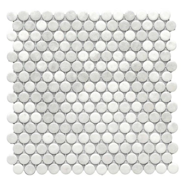 Eterna Penny 12"x12" Recycled Glass Mosaic Tile