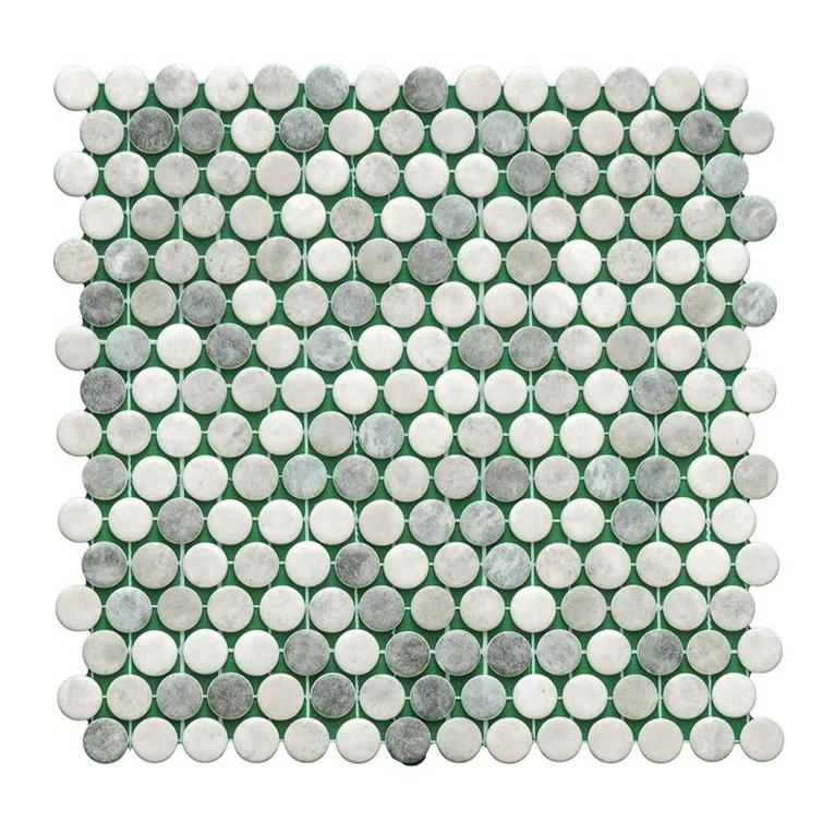 Eterna Penny 12"x12" Recycled Glass Mosaic Tile