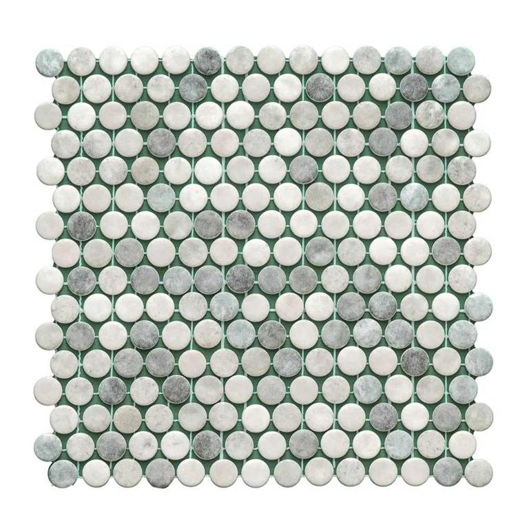 Eterna Penny 12"x12" Recycled Glass Mosaic Tile