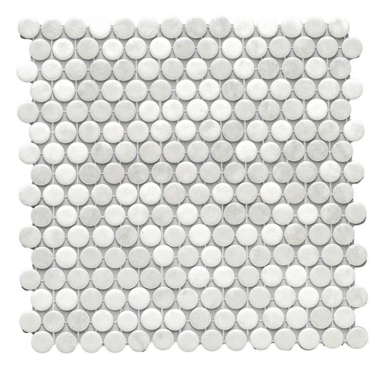 Eterna Penny 12"x12" Recycled Glass Mosaic Tile