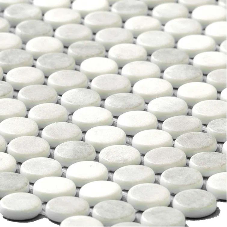 Eterna Penny 12"x12" Recycled Glass Mosaic Tile
