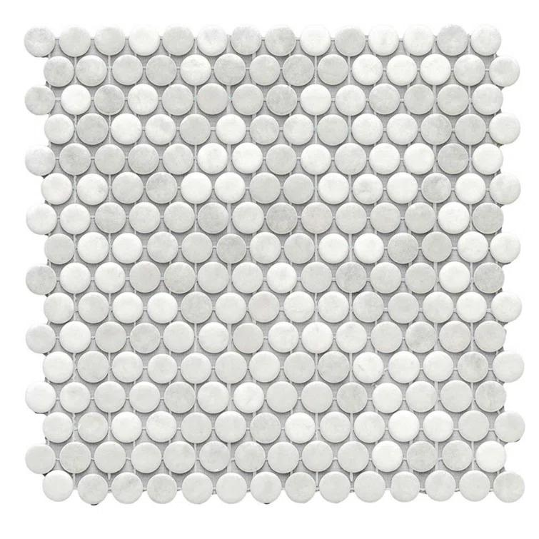 Eterna Penny 12"x12" Recycled Glass Mosaic Tile