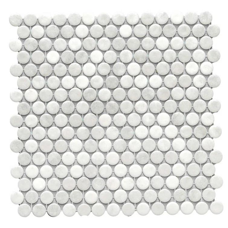 Eterna Penny 12"x12" Recycled Glass Mosaic Tile