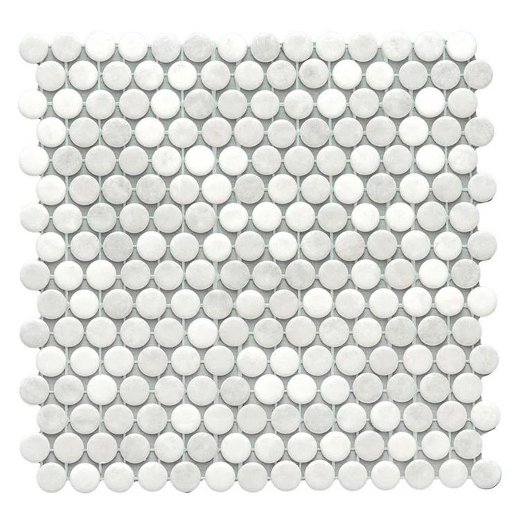 Eterna Penny 12"x12" Recycled Glass Mosaic Tile
