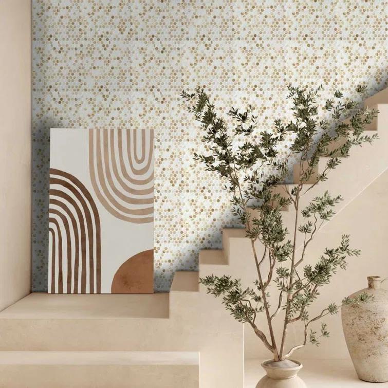 Eterna Penny 12"x12" Recycled Glass Mosaic Tile