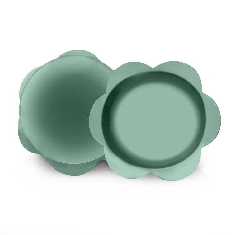 Precious Tails P.t. Supply Co. Small Flower-shaped Silicone Pet Bowl With Non-slip Suction Base