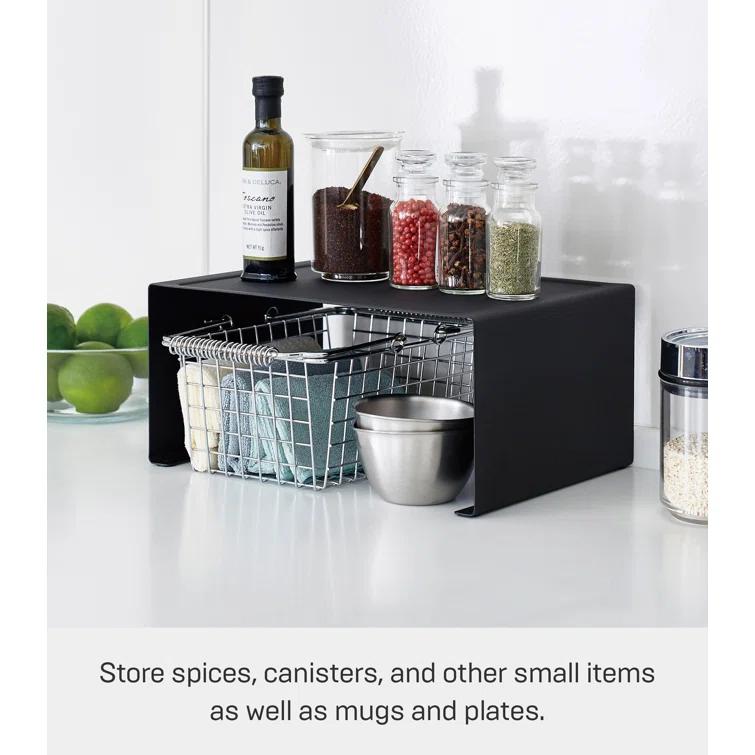 Yamazaki Tower Large Black Kitchen Steel Rack
